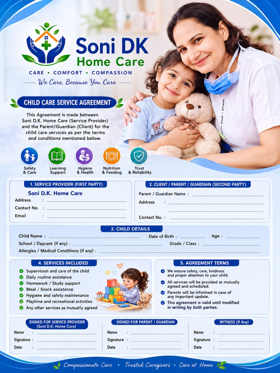 Child Care Service Agreement